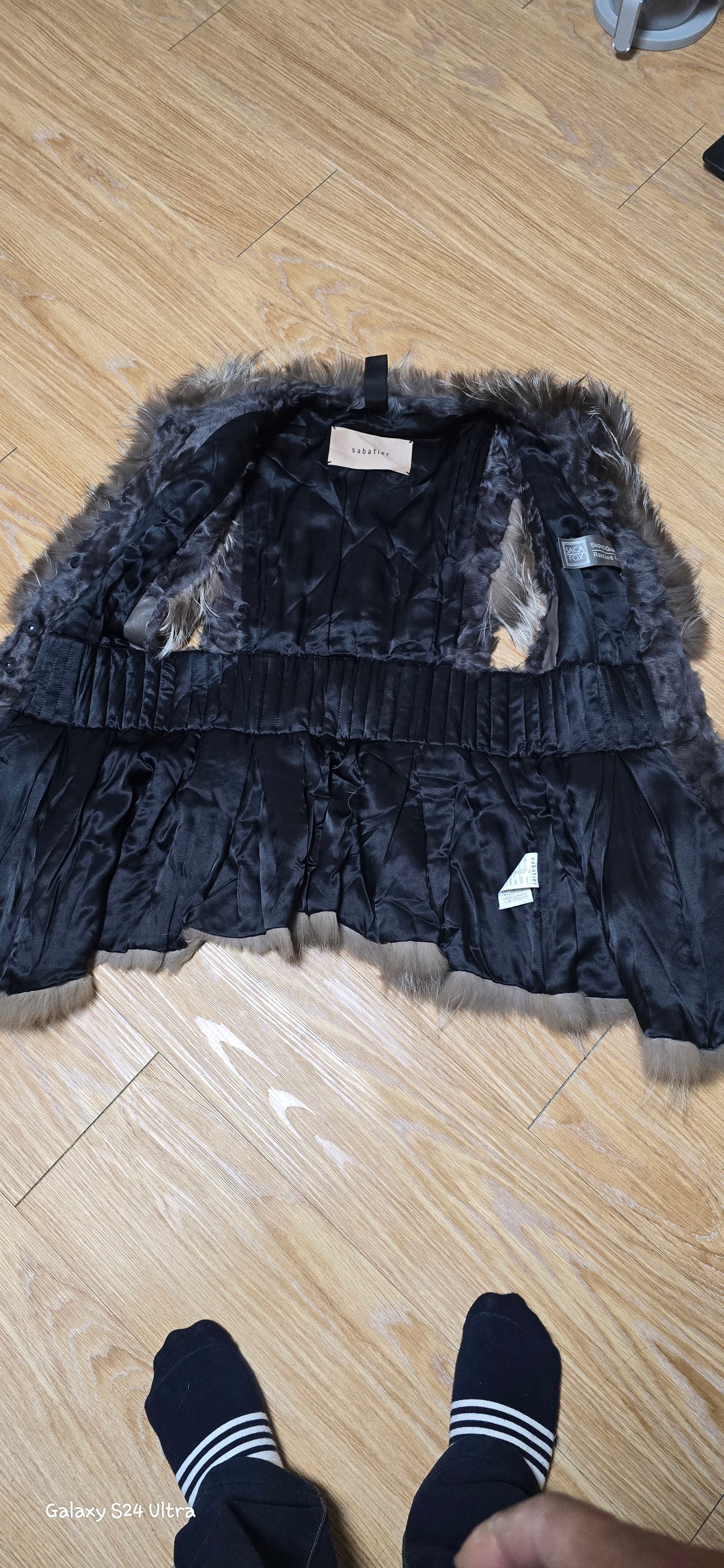 사바티에 밍크조끼 정품