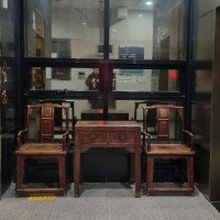 중국 정통 고가구 의자세트