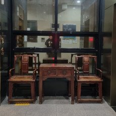 중국 정통 고가구 의자세트
